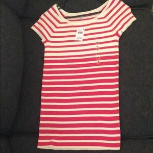 Motherhood Maternity Striped Short Sleeve Sweater